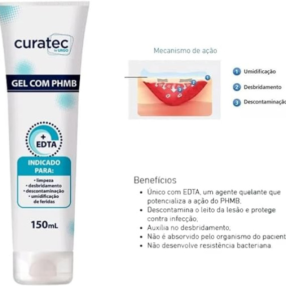 Curatec Gel de limpeza com PHBM 150ml