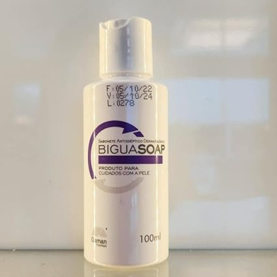 BIGUASOAP 100 ML Sabonete líquido para higienização e limpeza com PHMB