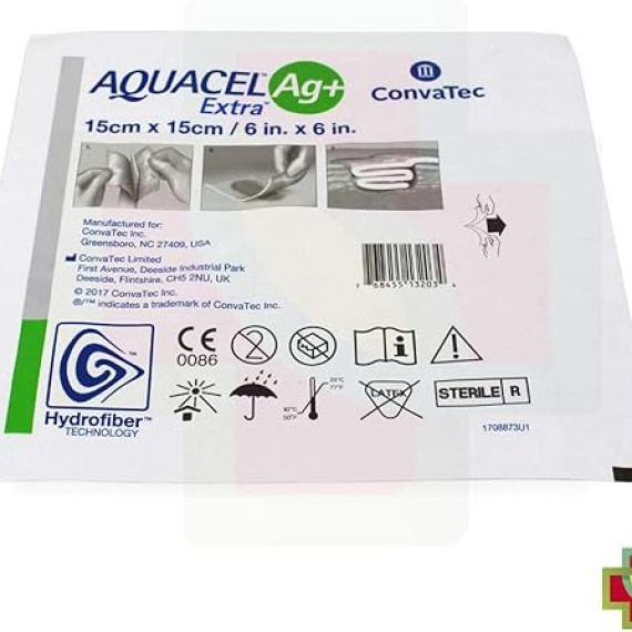 CURATIVO AQUACEL AG+ EXTRA 15 X 15 BR10378 CM UND - CONVATEC