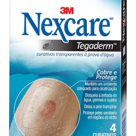 Nexcare, 3M, CurativosTegaderm Sem Pad, 4 Unidades