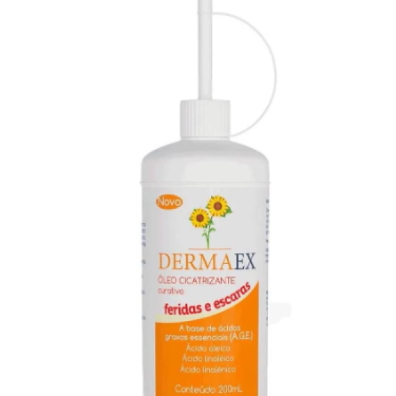 Dermaex Oleo de Girassol Feridas Escaras Cicatrizante 200mL