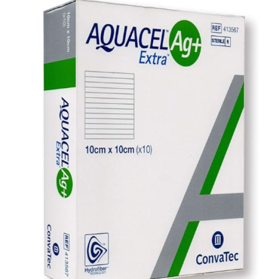 Curativo Aquacel Ag + Extra 10 x 10 cm Convatec 01 Unidade