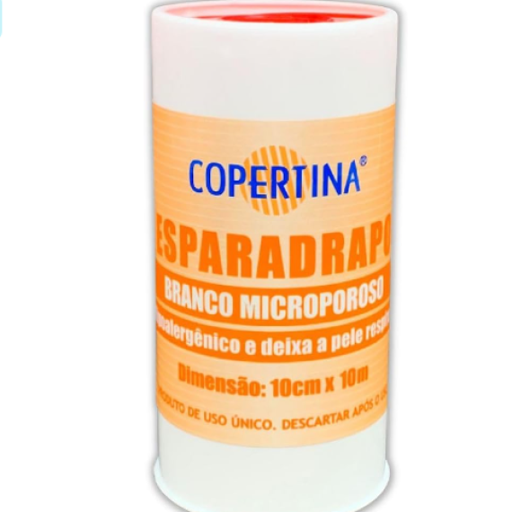 Esparadrapo branco microporoso